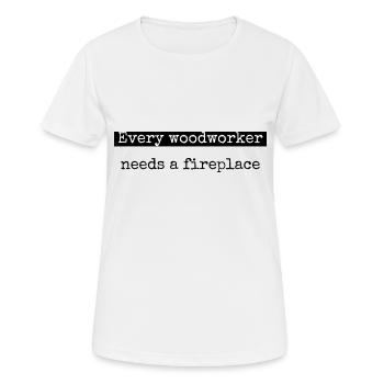 love casque de sécurité forester cadeau d’anniversaire - T-shirt respirant Femme - blanc - Devant - AI Model Female 172 dark (172cm)