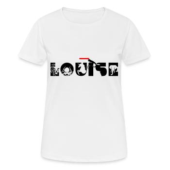 Louise - Frauen T-Shirt atmungsaktiv - Weiß - Vorne - AI Model Female 172 dark (172cm)
