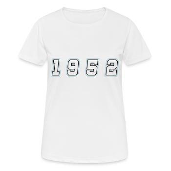1952 Year Number - Women's Breathable T-Shirt - white - Front - AI Model Female 172 dark (172cm)
