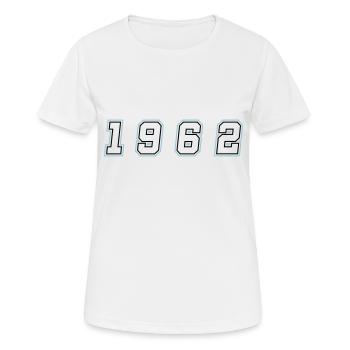1962 Year Number - Women's Breathable T-Shirt - white - Front - AI Model Female 172 dark (172cm)