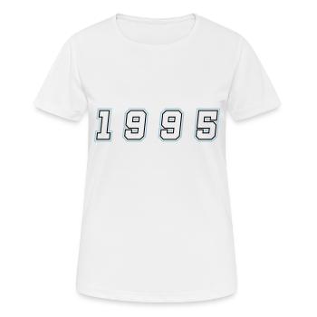 1995 Year Number - Women's Breathable T-Shirt - white - Front - AI Model Female 172 dark (172cm)