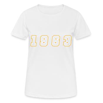 1963 Year Number - Women's Breathable T-Shirt - white - Front - AI Model Female 172 dark (172cm)