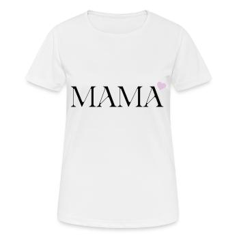 MUTTERTAG5 - Frauen T-Shirt atmungsaktiv - Weiß - Vorne - AI Model Female 172 dark (172cm)