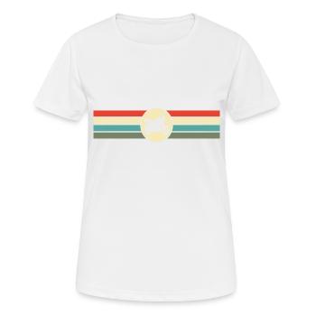 Moto Rétro - T-shirt respirant Femme - blanc - Devant - AI Model Female 172 dark (172cm)