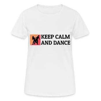 Danse Danse Musique - T-shirt respirant Femme - blanc - Devant - AI Model Female 172 dark (172cm)