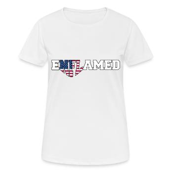 Enflammé | Élection 2024 - T-shirt respirant Femme - blanc - Devant - AI Model Female 172 dark (172cm)