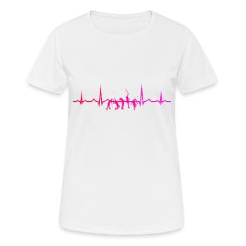 Women's Tennis Men's Tennis Playing Tennis - Women's Breathable T-Shirt - white - Front - AI Model Female 172 dark (172cm)
