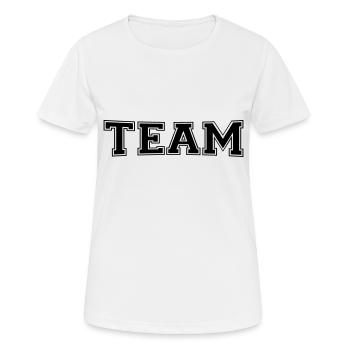 TEAM - Women's Breathable T-Shirt - white - Front - AI Model Female 172 dark (172cm)