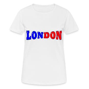 LON DON DISTORTION - Women's Breathable T-Shirt - white - Front - AI Model Female 172 dark (172cm)