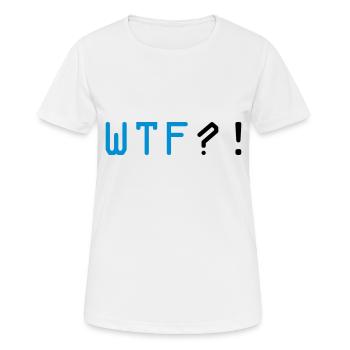 wtf - Frauen T-Shirt atmungsaktiv - Weiß - Vorne - AI Model Female 172 dark (172cm)