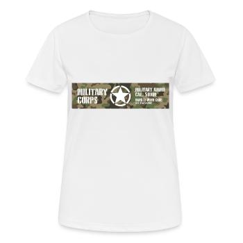 Military - Women's Breathable T-Shirt - white - Front - AI Model Female 172 dark (172cm)