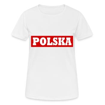 Polska - T-shirt respirant Femme - blanc - Devant - AI Model Female 172 dark (172cm)