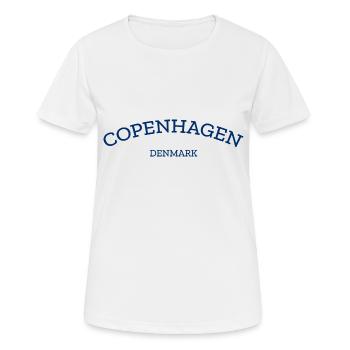 Copenhagen - Denmark - Dänemark - Scandinavia - Women's Breathable T-Shirt - white - Front - AI Model Female 172 dark (172cm)