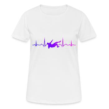 Boulder Women's Climber Climbing Climbing - Women's Breathable T-Shirt - white - Front - AI Model Female 172 dark (172cm)