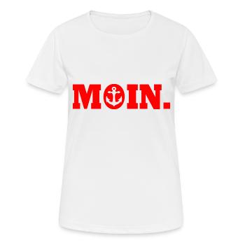 Moin - T-shirt respirant Femme - blanc - Devant - AI Model Female 172 dark (172cm)