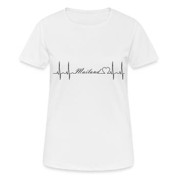 Milan - T-shirt respirant Femme - blanc - Devant - AI Model Female 172 dark (172cm)