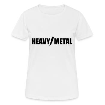 Heavy Metal - Frauen T-Shirt atmungsaktiv - Weiß - Vorne - AI Model Female 172 dark (172cm)
