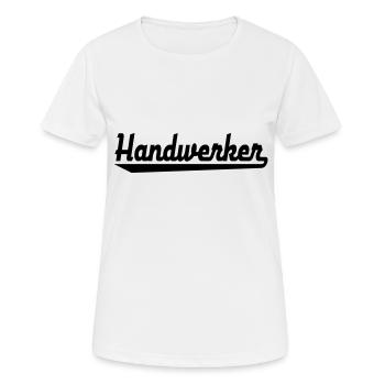 Handwerker - Frauen T-Shirt atmungsaktiv - Weiß - Vorne - AI Model Female 172 dark (172cm)