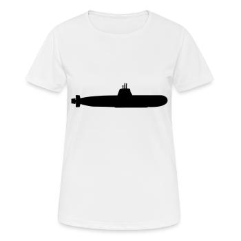 submarine - Women's Breathable T-Shirt - white - Front - AI Model Female 172 dark (172cm)