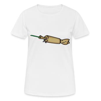 Spanish Cracker Böller - Frauen T-Shirt atmungsaktiv - Weiß - Vorne - AI Model Female 172 dark (172cm)
