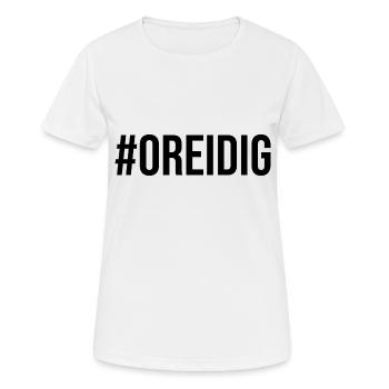 Oraidig bayrischer Ausdruck - Frauen T-Shirt atmungsaktiv - Weiß - Vorne - AI Model Female 172 dark (172cm)