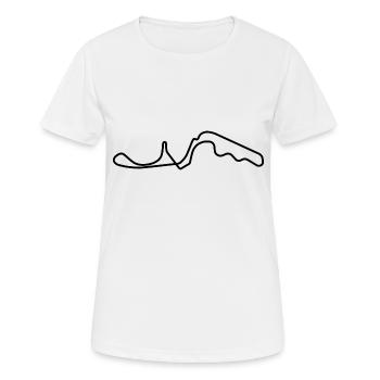 Japan Rennstrecke - Frauen T-Shirt atmungsaktiv - Weiß - Vorne - AI Model Female 172 dark (172cm)