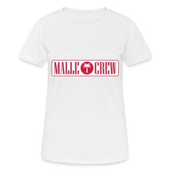 Malle Crew - Women's Breathable T-Shirt - white - Front - AI Model Female 172 dark (172cm)
