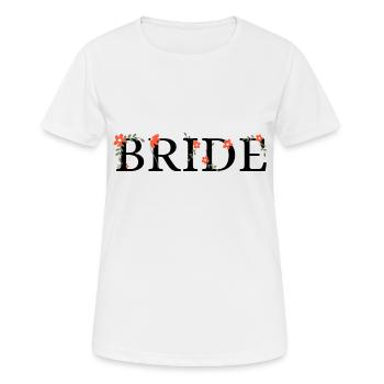 Bride floral - T-shirt respirant Femme - blanc - Devant - AI Model Female 172 dark (172cm)