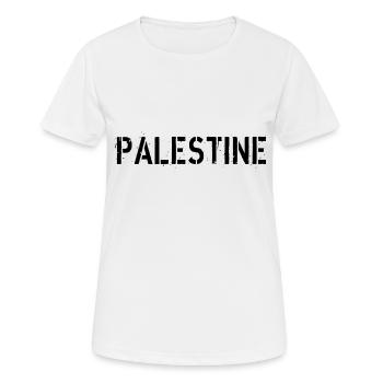 PALÄSTINA - Frauen T-Shirt atmungsaktiv - Weiß - Vorne - AI Model Female 172 dark (172cm)