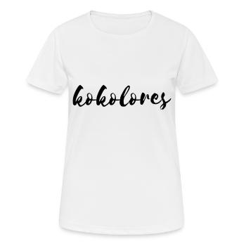 kokolores - Frauen T-Shirt atmungsaktiv - Weiß - Vorne - AI Model Female 172 dark (172cm)