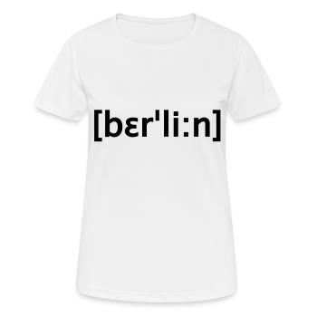 berlin, according to scripture - Women's Breathable T-Shirt - white - Front - AI Model Female 172 dark (172cm)