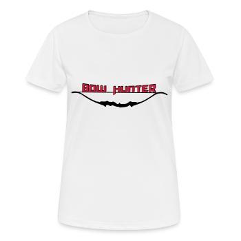 Bow Hunter 2 - Frauen T-Shirt atmungsaktiv - Weiß - Vorne - AI Model Female 172 dark (172cm)