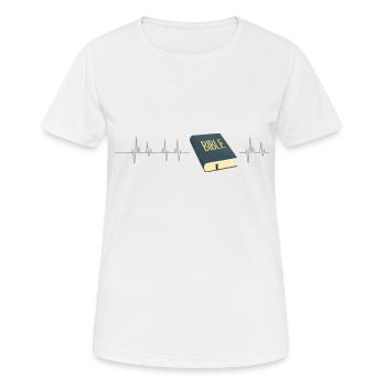 Bible Bible Dieu Fréquence - T-shirt respirant Femme - blanc - Devant - AI Model Female 172 dark (172cm)