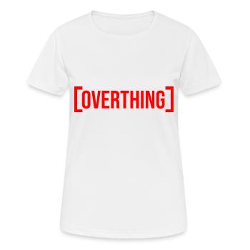 white red ovrtng - Women's Breathable T-Shirt - white - Front - AI Model Female 172 dark (172cm)