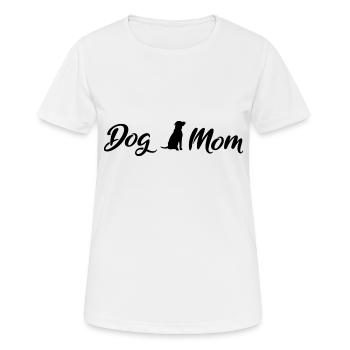 Maman de chien noir - T-shirt respirant Femme - blanc - Devant - AI Model Female 172 dark (172cm)