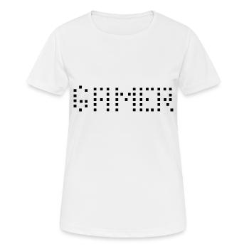 Game Gaming PC - Women's Breathable T-Shirt - white - Front - AI Model Female 172 dark (172cm)