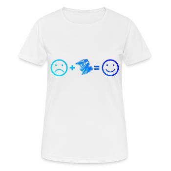 MTB Mountain Bike Cycling Cycling Men - Women's Breathable T-Shirt - white - Front - AI Model Female 172 dark (172cm)