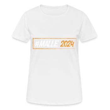 Malle 2024 - Women's Breathable T-Shirt - white - Front - AI Model Female 172 dark (172cm)