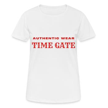 Authentic Wear TIMEGATE - Women's Breathable T-Shirt - white - Front - AI Model Female 172 dark (172cm)