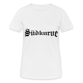 suedkurve_01 - T-shirt respirant Femme - blanc - Devant - AI Model Female 172 dark (172cm)