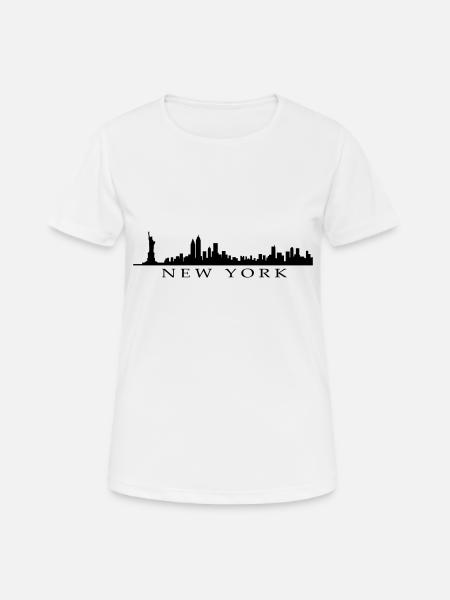 New York - T-shirt respirant Femme - blanc