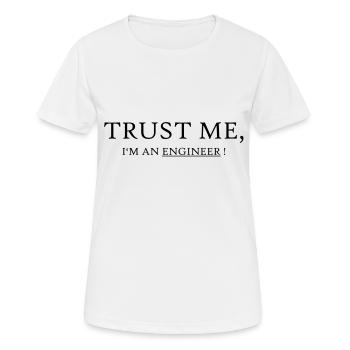 Trust me - Women's Breathable T-Shirt - white - Front - AI Model Female 172 dark (172cm)