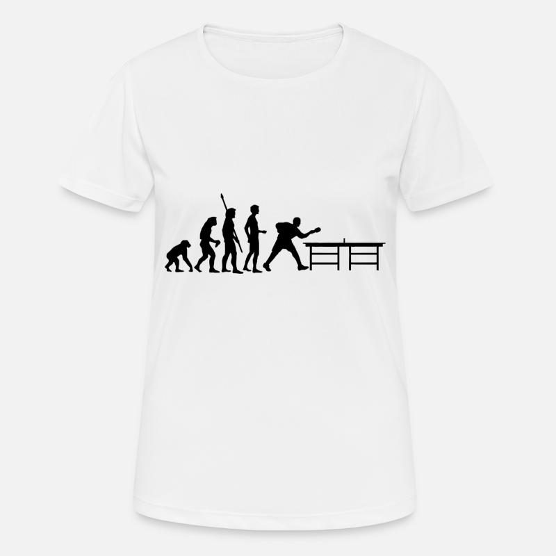 Table Tennis Evolution table tennis table black - Women's Breathable T-Shirt - white