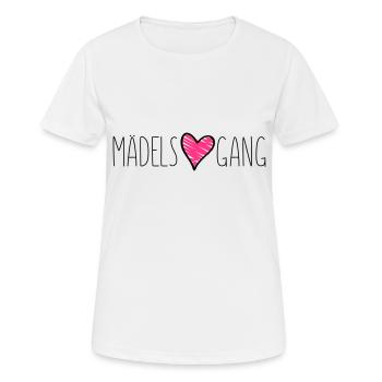 maedels herz gang liebe - Frauen T-Shirt atmungsaktiv - Weiß - Vorne - AI Model Female 172 dark (172cm)
