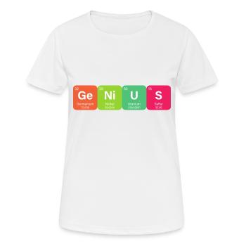 Genius Periodensystem Element - Frauen T-Shirt atmungsaktiv - Weiß - Vorne - AI Model Female 172 dark (172cm)
