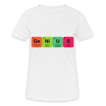 Genius Periodensystem Element - Frauen T-Shirt atmungsaktiv - Weiß - Vorne - AI Model Female 172 dark (172cm)