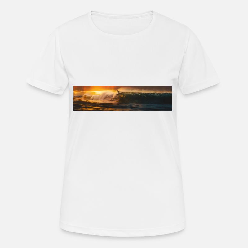 Wave surfers - Women's Breathable T-Shirt - white