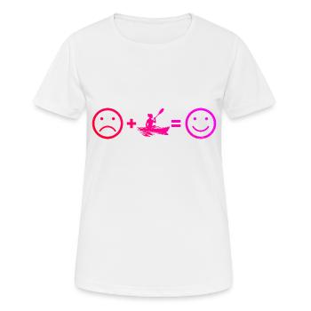 Canoë Kayak Femme Kayak Kayak Homme - T-shirt respirant Femme - blanc - Devant - AI Model Female 172 dark (172cm)