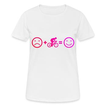 Vélo de route pour femmes Vélo de route Vélo de route Cyclisme sur route - T-shirt respirant Femme - blanc - Devant - AI Model Female 172 dark (172cm)