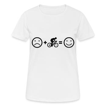 Cyclistes de route Femmes Cyclisme de route Vélos de route - T-shirt respirant Femme - blanc - Devant - AI Model Female 172 dark (172cm)